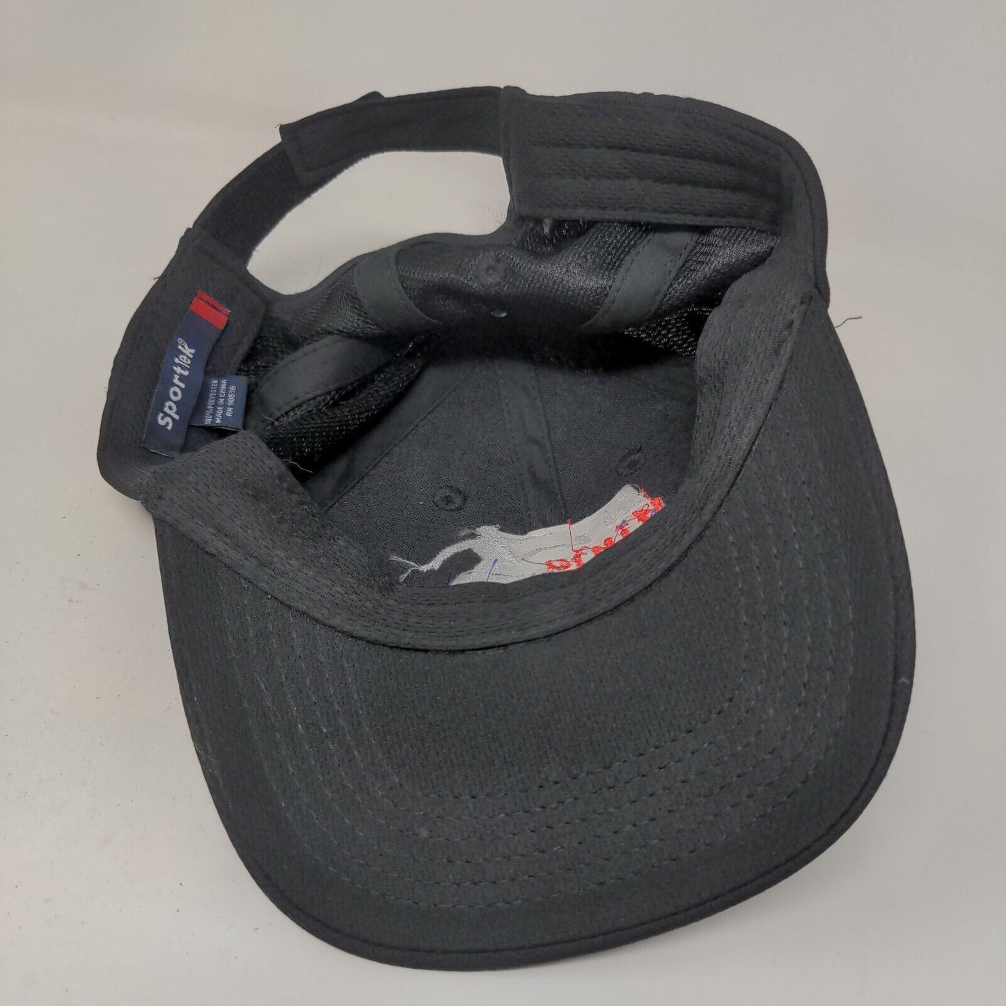 Sport Tek Boy's Strapback Hat Black Adjustable Embroidered USA Ninja Challenge