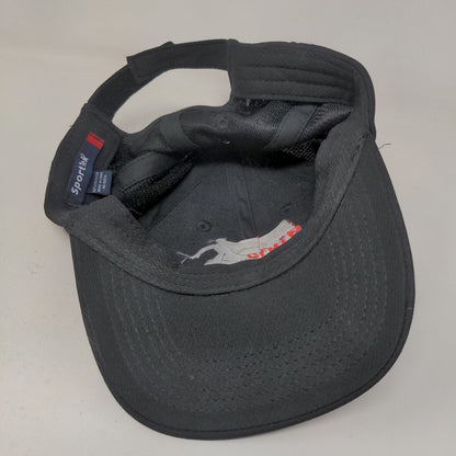 Sport Tek Boy's Strapback Hat Black Adjustable Embroidered USA Ninja Challenge