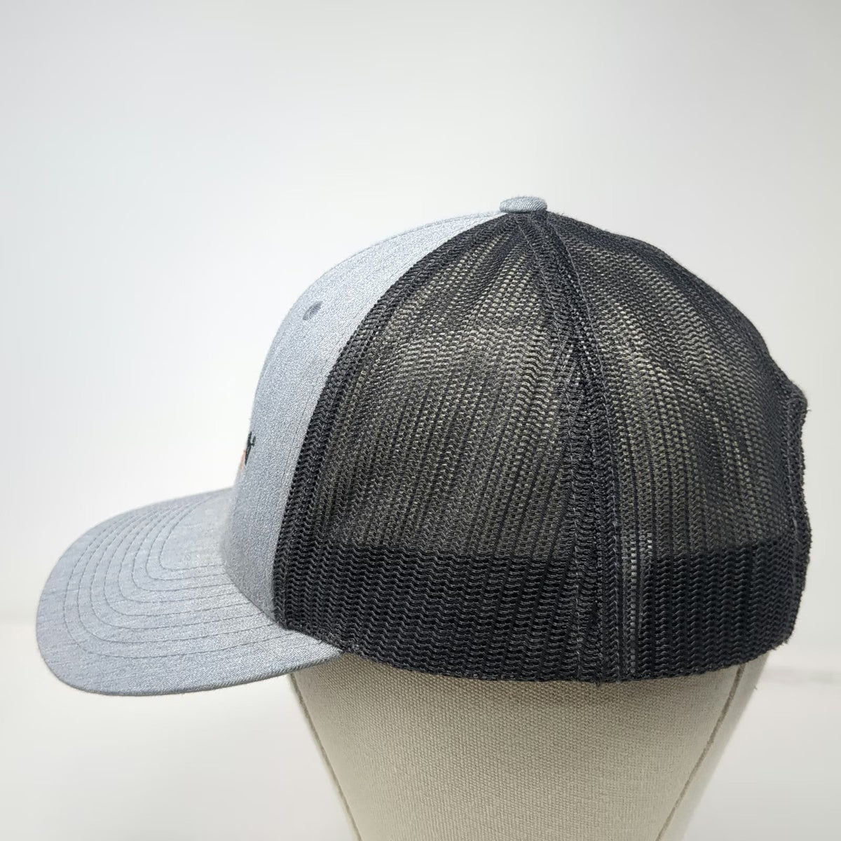 Richardson Trucker Hat Gray L Ditch Witch of the Rockies Mesh Snapback Black