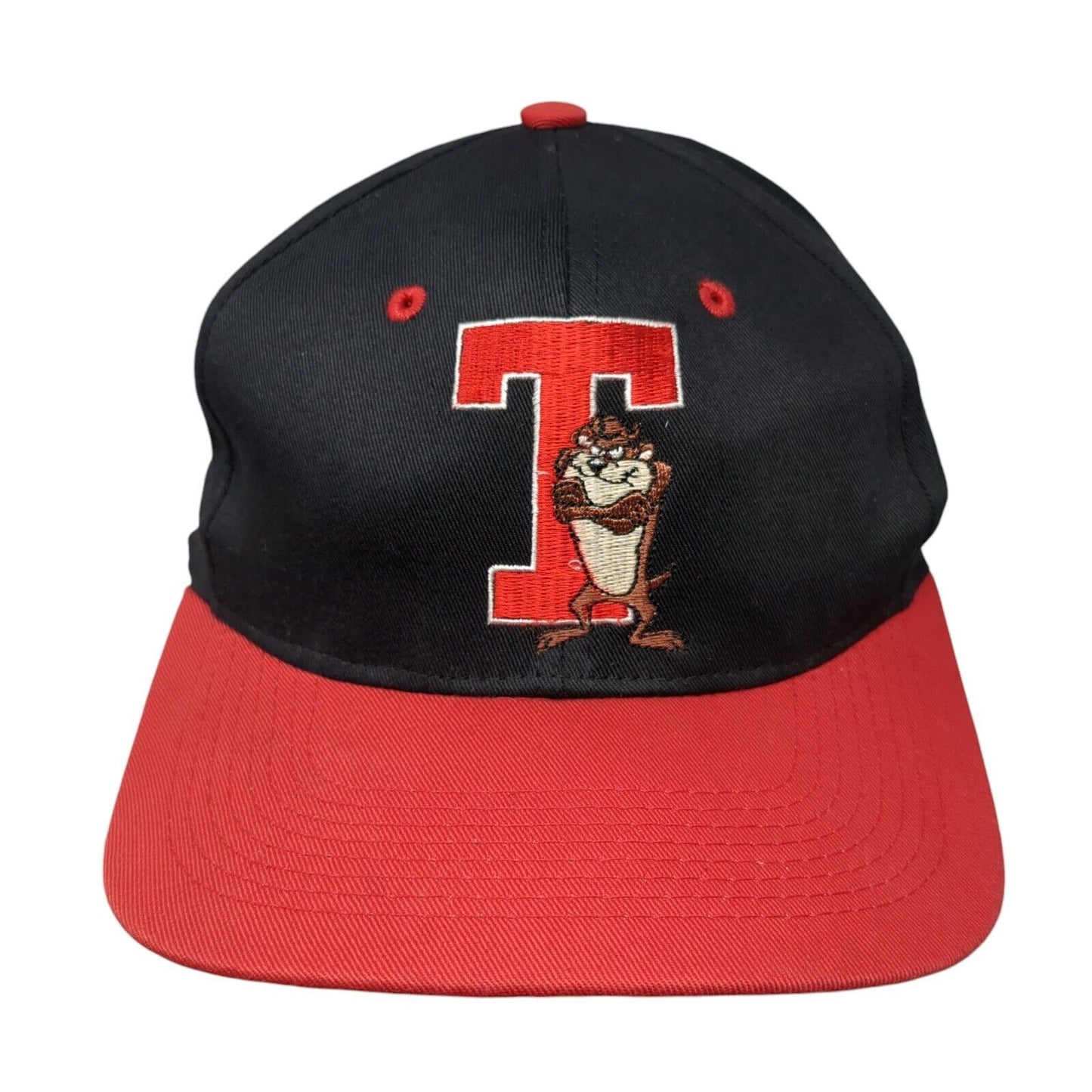 Tasmanian Devil Snapback Hat Multicolor OS Adjustable Embroidered Looney Tunes