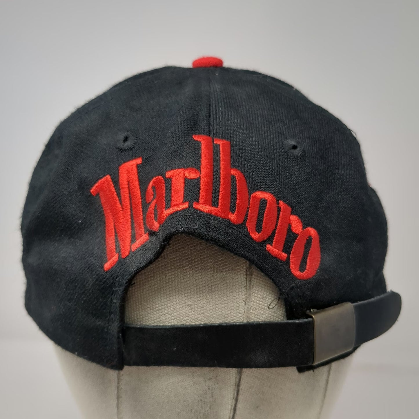 Marlboro Baseball Cap Black Red Vintage Rock Lizard Adventure Team Wool Hat