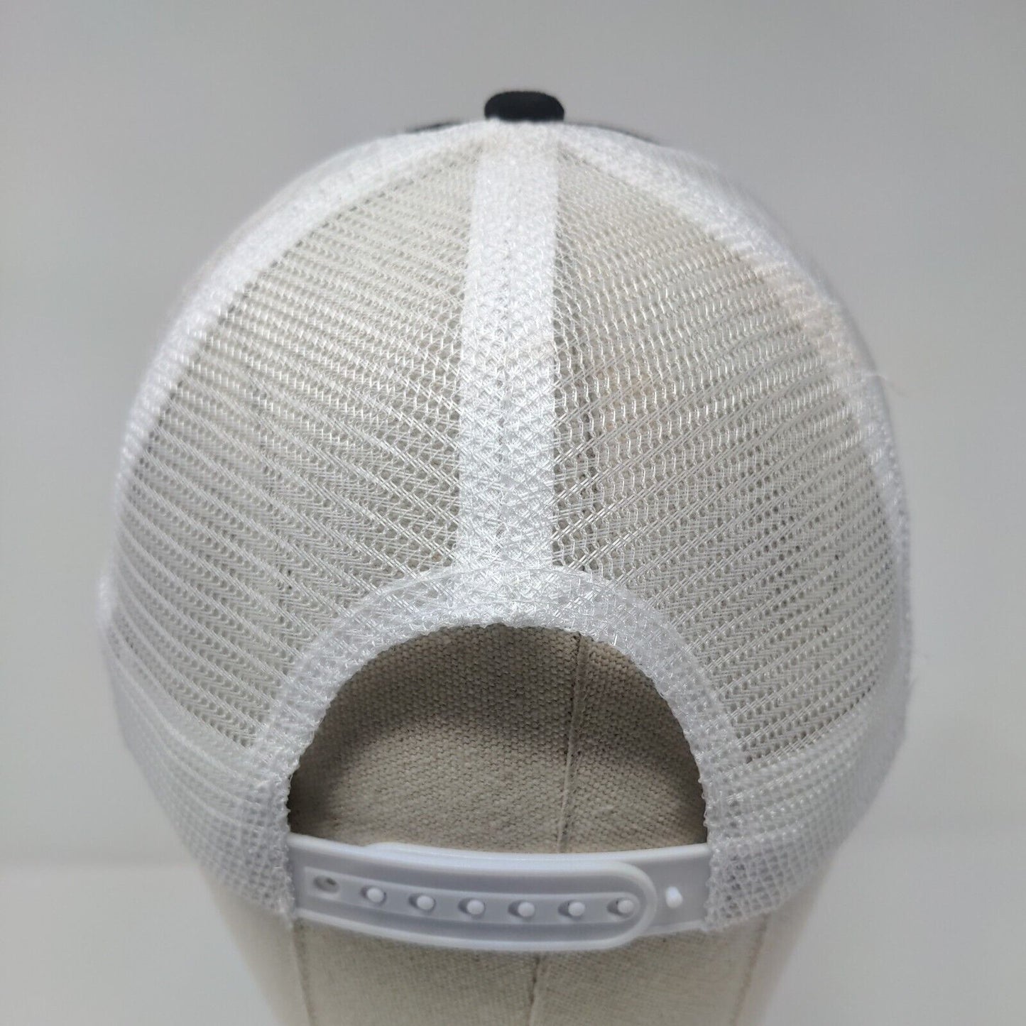 Crooked 8 Snapback Mesh Back Trucker Hat Black One Size Cap America