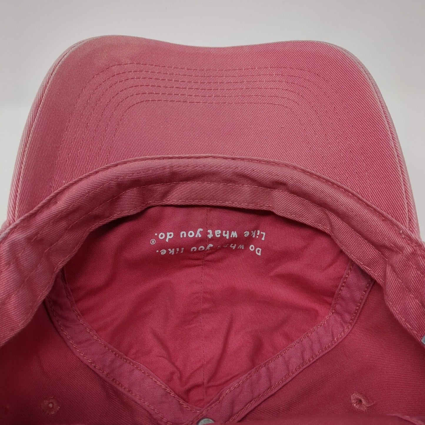Life is Good Flip Flops Slideback Hat Pink OS Adjustable Embroidered Cotton