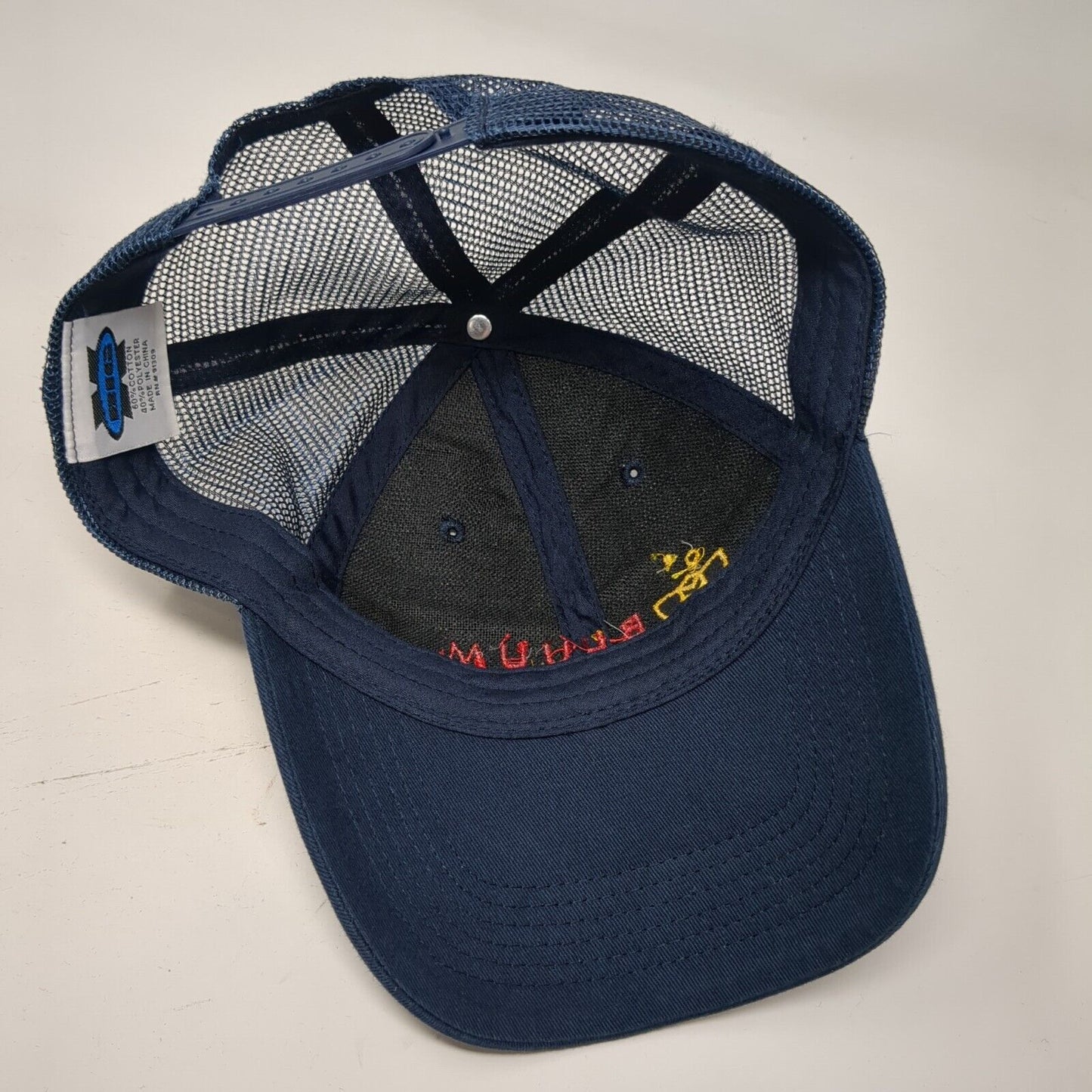 Bluum Let Learning Grow Snapback Trucker Hat Blue OSFA Adjustable Embroidered