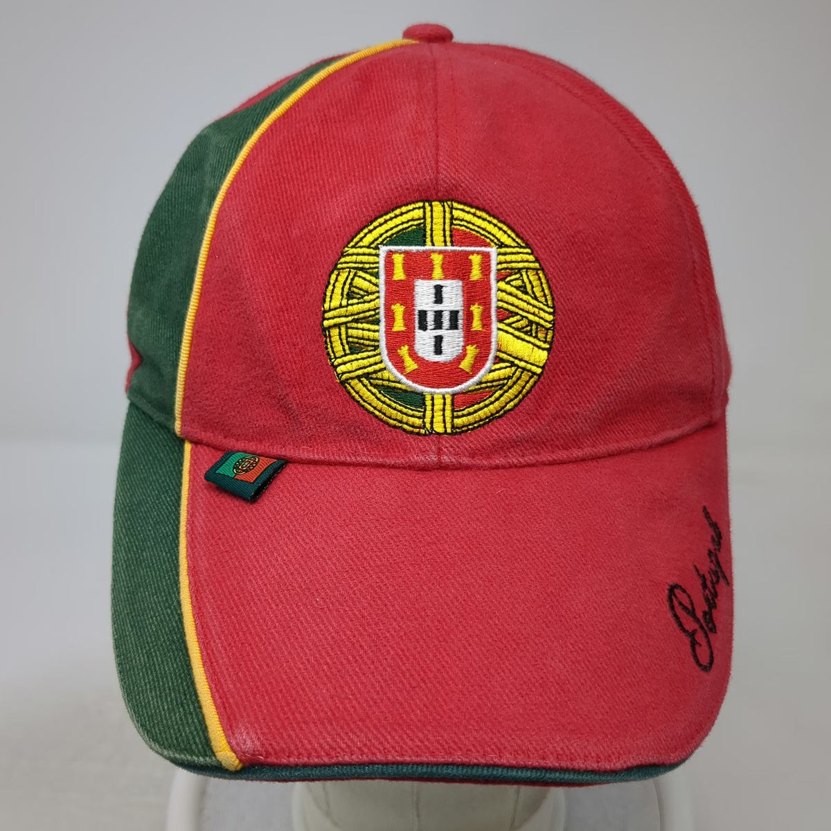 Portugal Coat of Arms Baseball Cap Red Green Yellow One Size Embroidered Hat