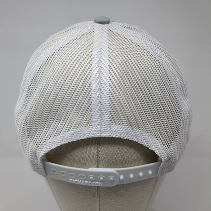 Richardson Snapback Mesh Back Trucker Hat Gray One Size Letter P Flag