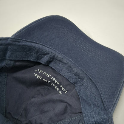Life is Good Baseball Cap Blue One Size Fish Skeleton Embroidered Strapback Hat