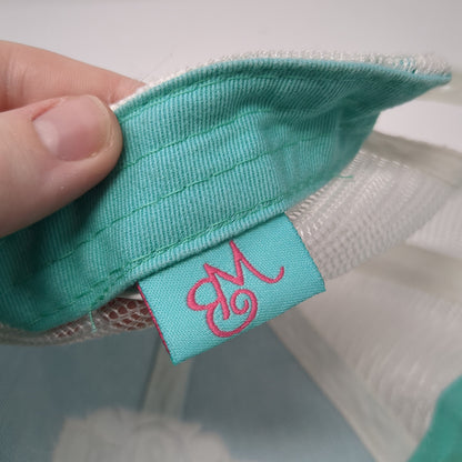 Sea Snapback Trucker Hat Blue One Size Adjustable Embroidered Mesh Back WB