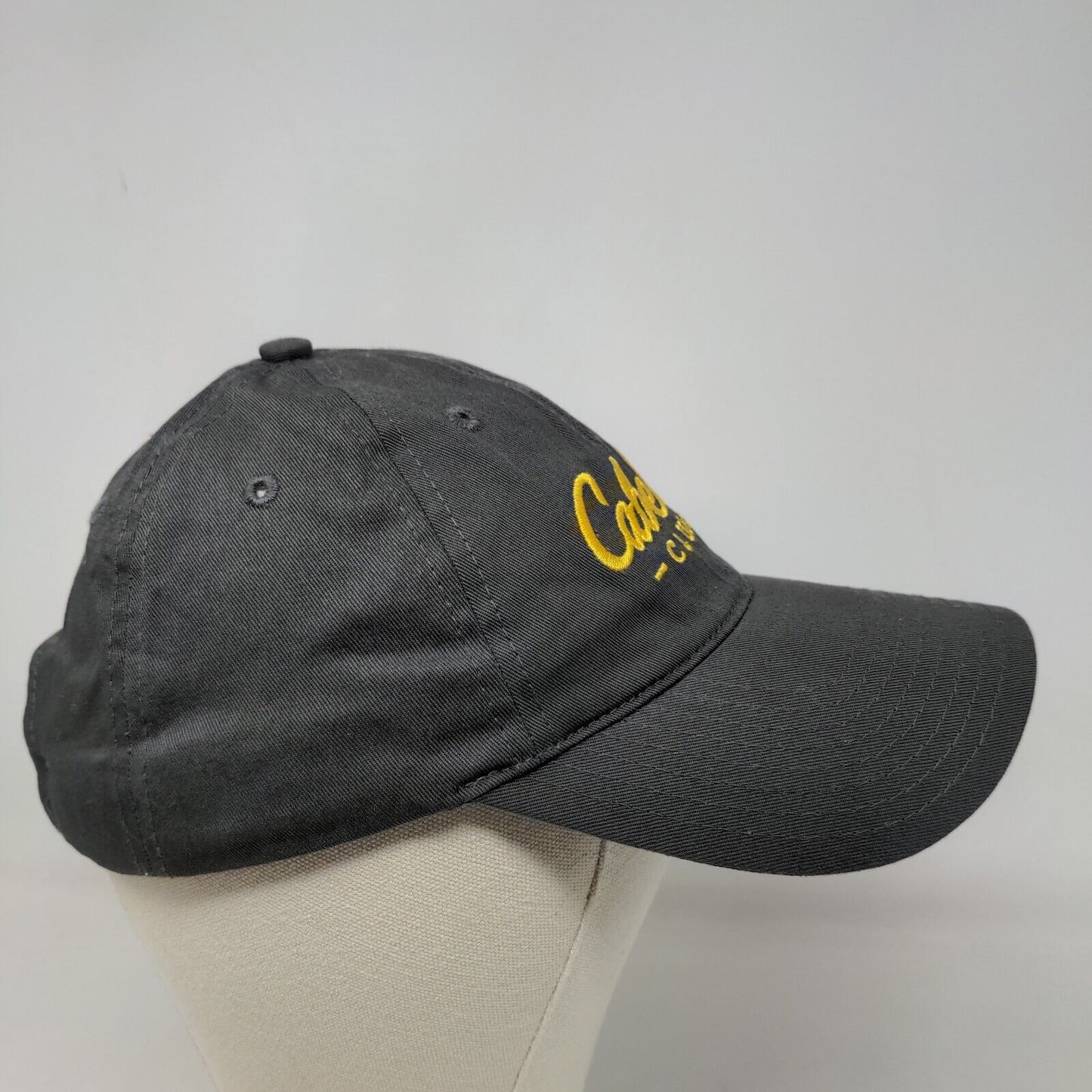 Cabela's Club Men's Slideback Hat Gray Size OSFM Embroidered Logo