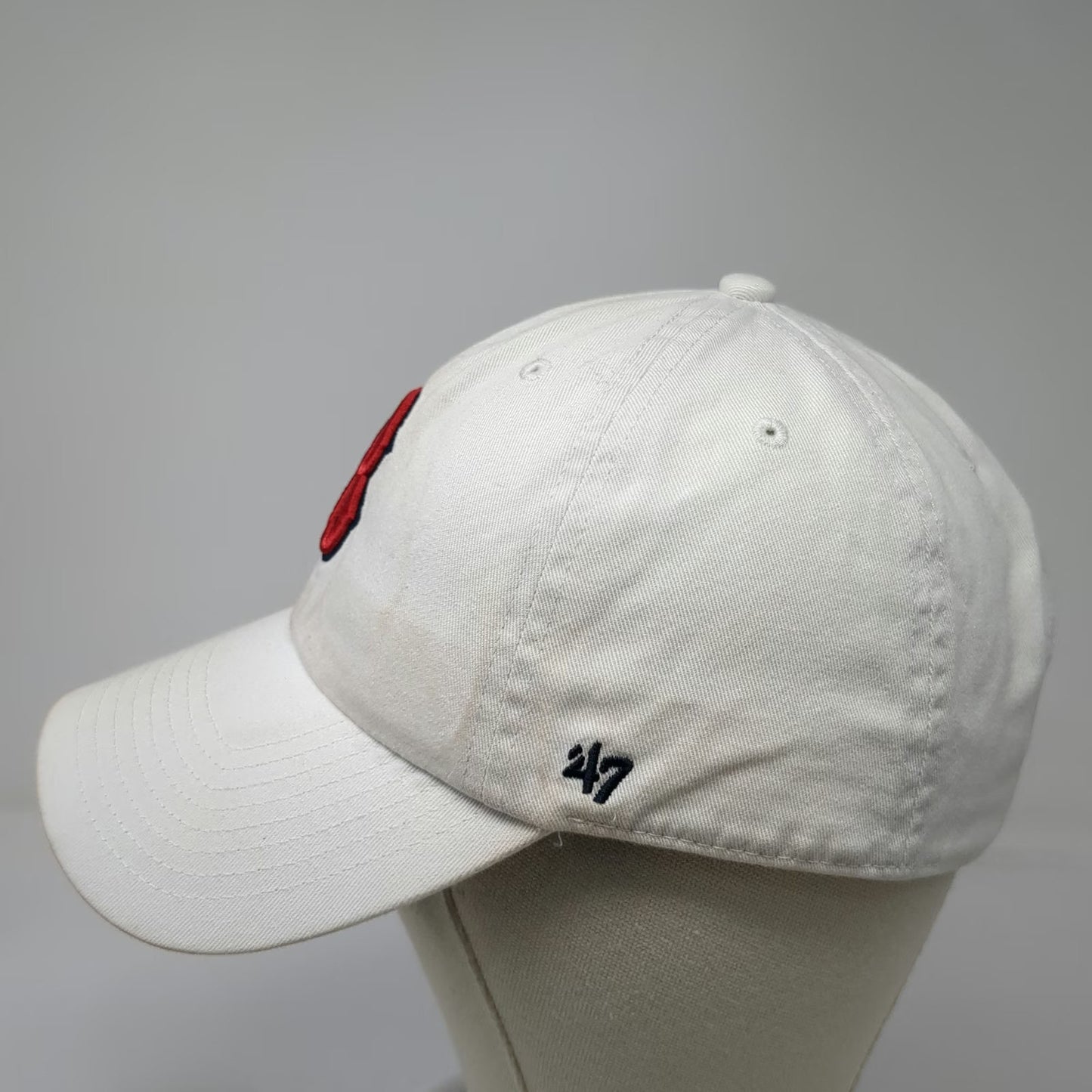 Boston Red Sox MLB '47 Baseball Cap White Red Blue One Size Slideback Logo Hat