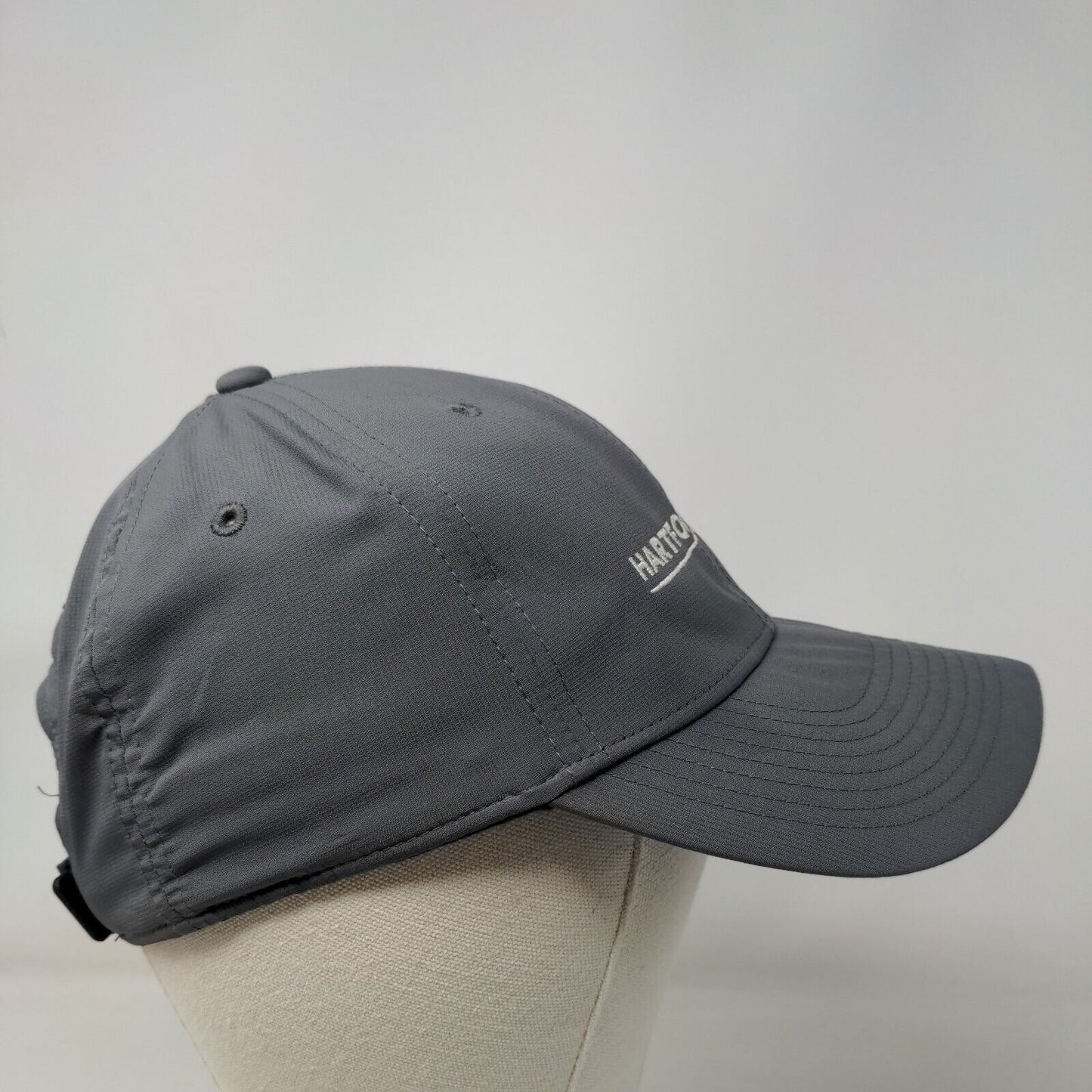 Hartford Funds Strapback Hat Gray OSFM Adjustable Embroidered Nike Dri-Fit