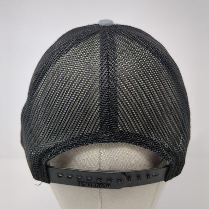 Honey Hole Outdoors Patch Snapback Trucker Hat Gray One Size Mesh Back