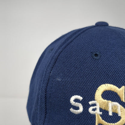 San Diego Strapback Hat Blue One Size Adjustable Embroidered Main Caps