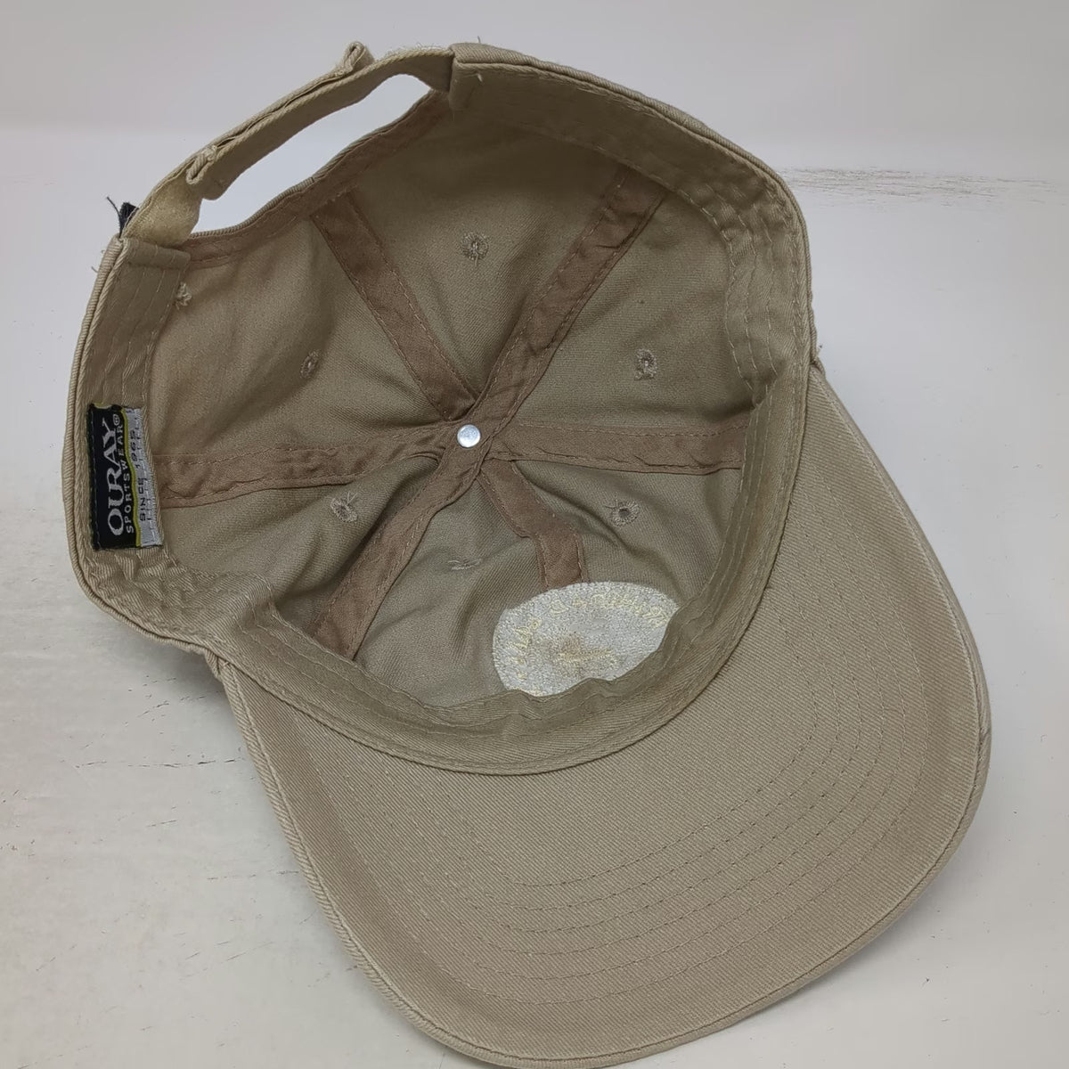 Ouray Baseball Cap Beige One Size Trinidad Lake State Park Fishing Fly Hat