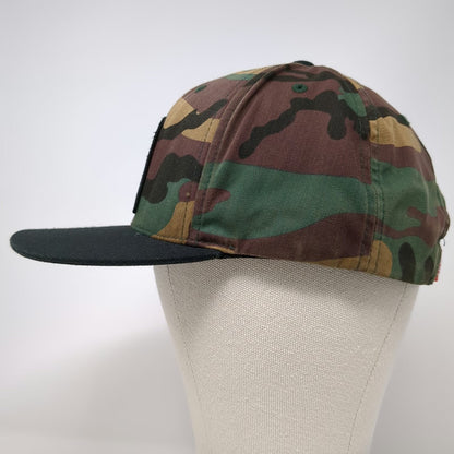 Fasthouse Snapback Hat Green One Size Camo Haulin Ass Flat Bill Patch Moto