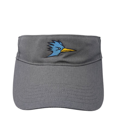 Softball Strapback Sun Visor Hat Gray One Size Embroidered Under Armour