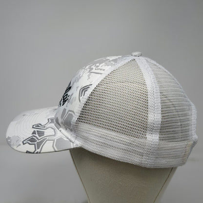 Cabela's CLUB Trucker Hat Gray Viper Snow Camo Mesh Snapback One Size Hunting