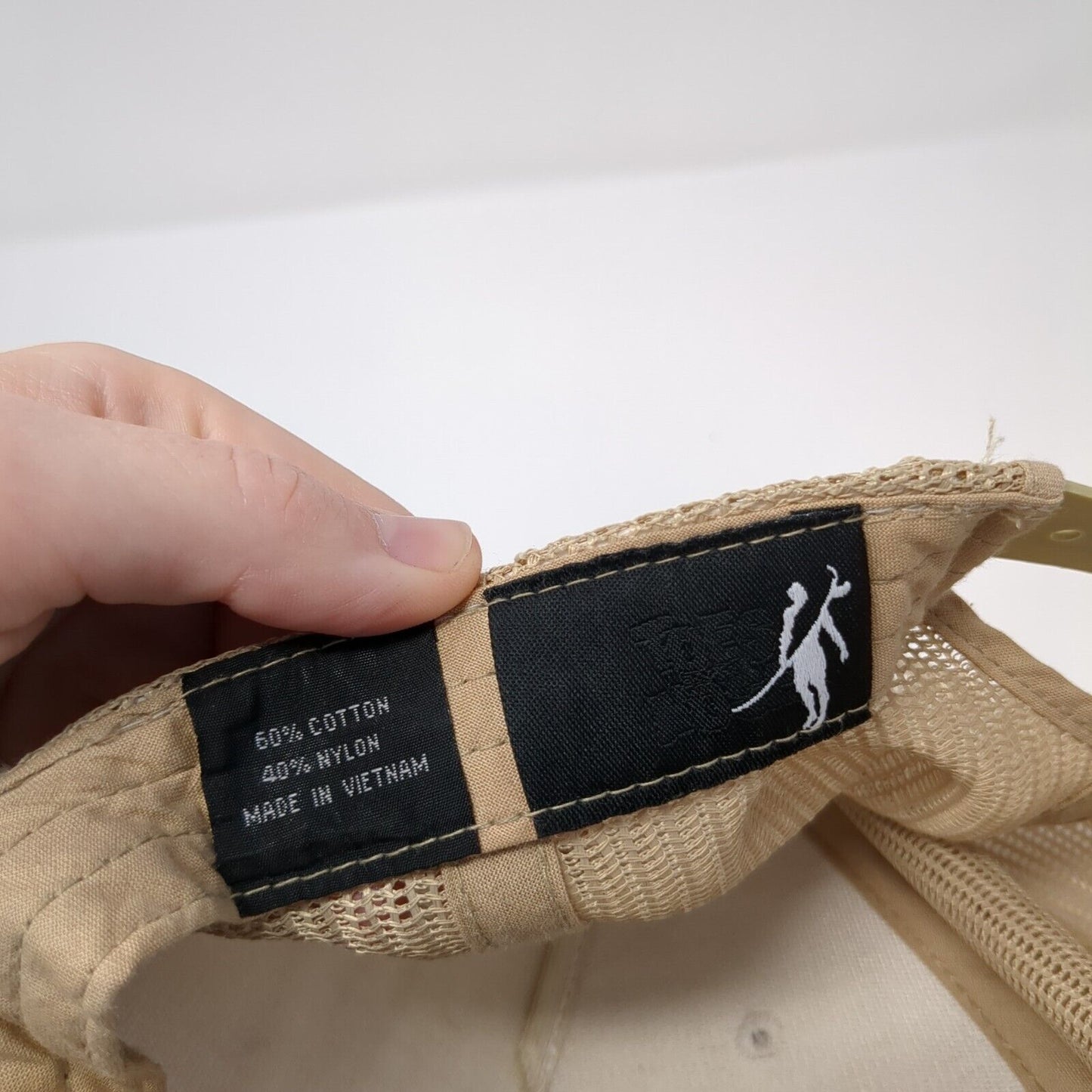 Toes on the Nose Snapback Trucker Hat Tan One Size Mesh Back Adjustable