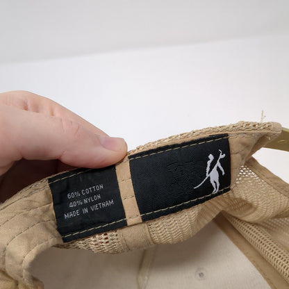 Toes on the Nose Snapback Trucker Hat Tan One Size Mesh Back Adjustable