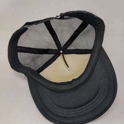 Smittybilt Snapback Trucker Hat Black One Size Adjustable Breathable Mesh Back