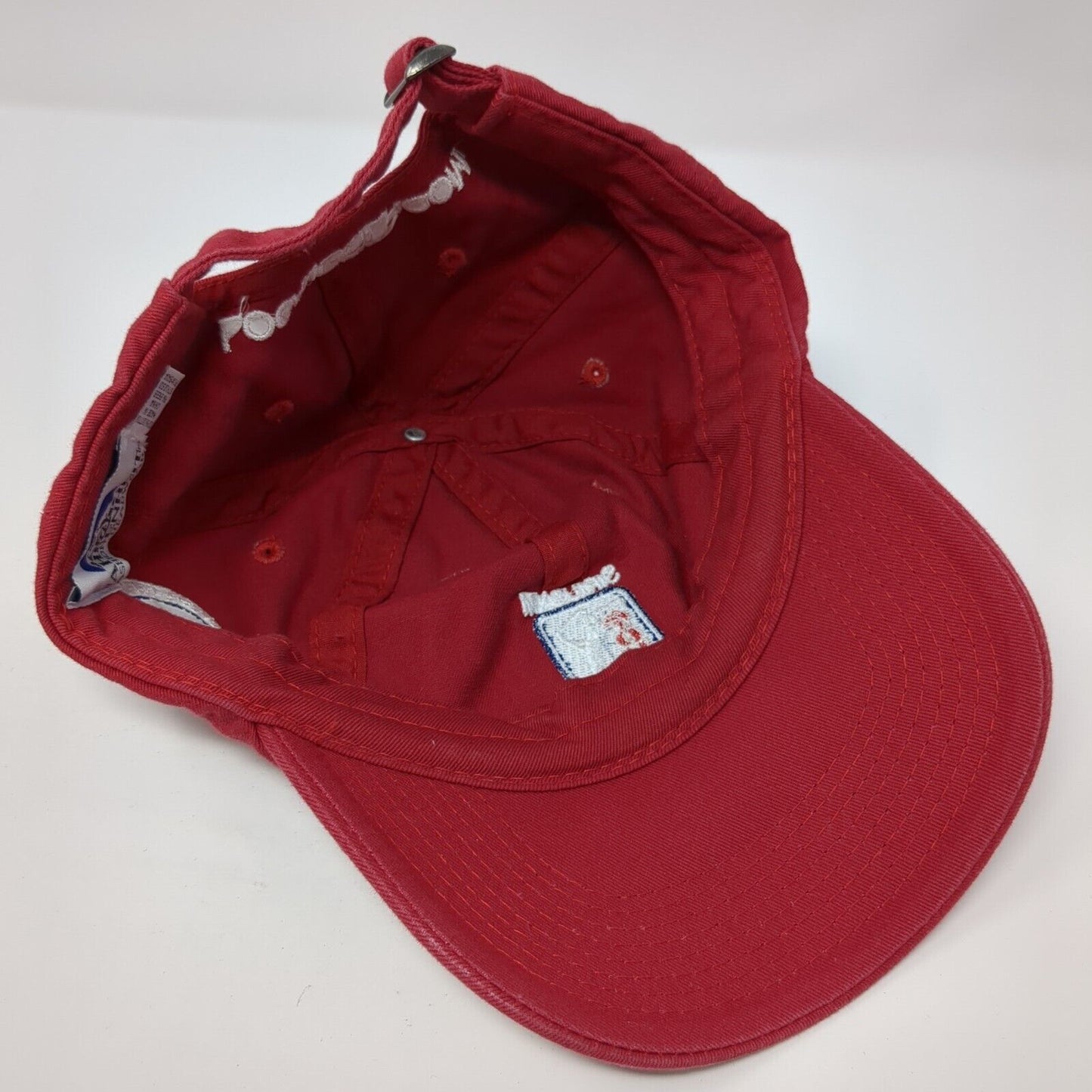 PGA Tour Siriusxm Radio Slideback Golf Hat Red OS Adjustable 6 Panel Fahrenheit