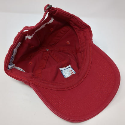PGA Tour Siriusxm Radio Slideback Golf Hat Red OS Adjustable 6 Panel Fahrenheit