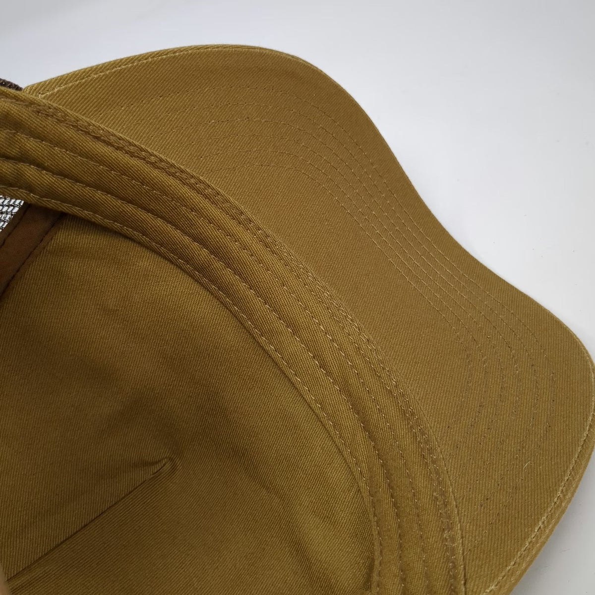 Knoss Brown Trucker Hat One Size Snapback Mesh Back Structured 3D Logo Tech 360