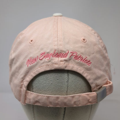 New England Patriots NFL Pink One Size Cap Embroidered Script Back Strapback Hat