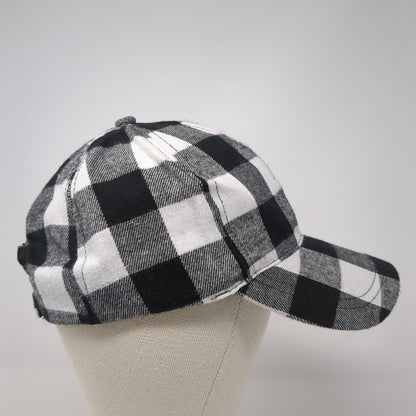 Unbranded Strapback Hat Multi One Size Buffalo Plaid Check Adjustable