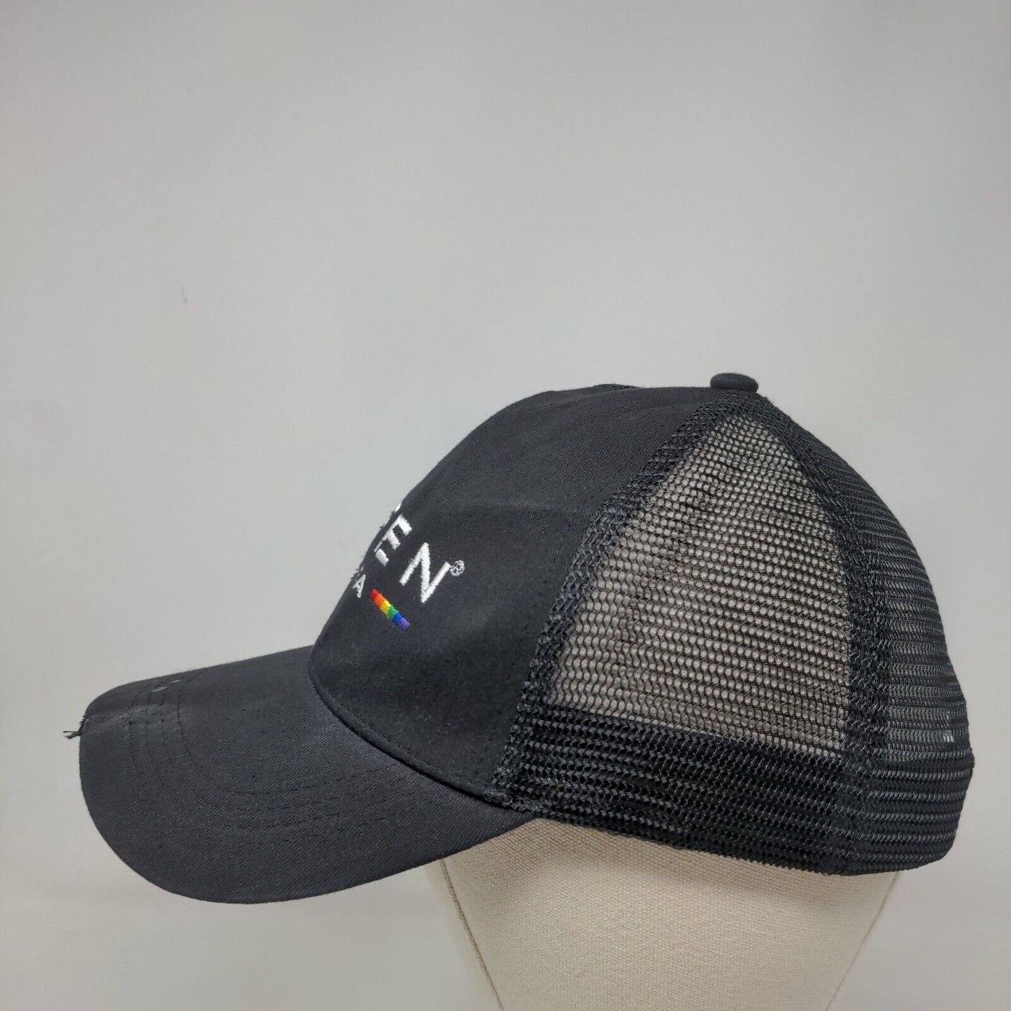 Effen Vodka Strapback Trucker Hat Black One Size Drink Responsibly Mesh Back