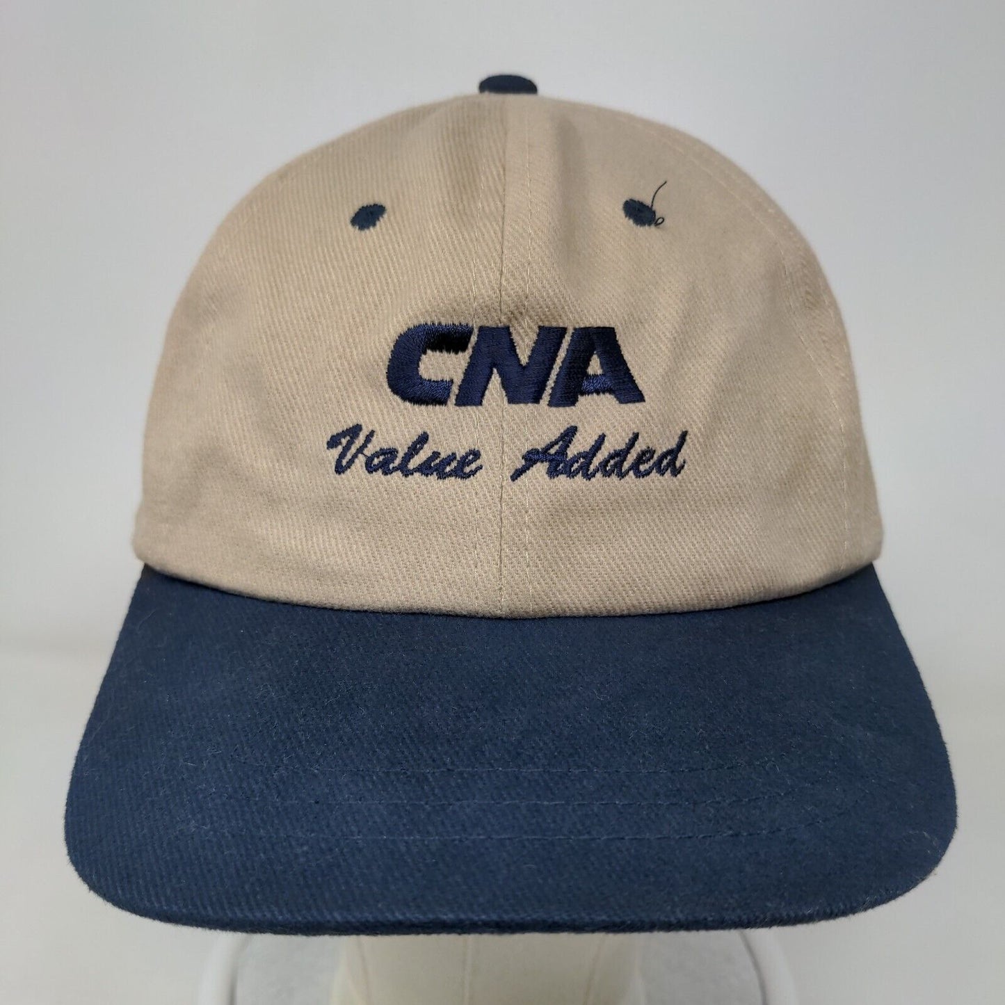 CNA Value Added Slideback Hat Tan One Size Embroidered Colorblock
