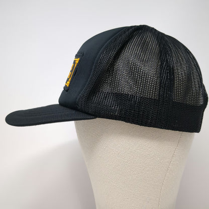 Yupoong Trucker Hat Black One Size Gold Fields Chimney Creek Mesh Snapback