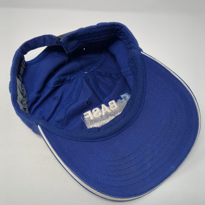 O-BASF We Create Chemistry Slideback Hat Blue One Size Adjustable Embroidered