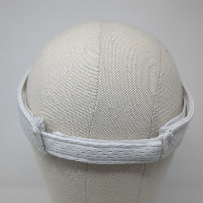 First State Community Bank Sun Visor Hat White One Size Adjustable Outdoor Cap