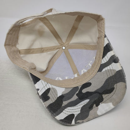Beige Italia Baseball Cap One Size Camo Bill Strapback Hat Italy Flag Embroidery