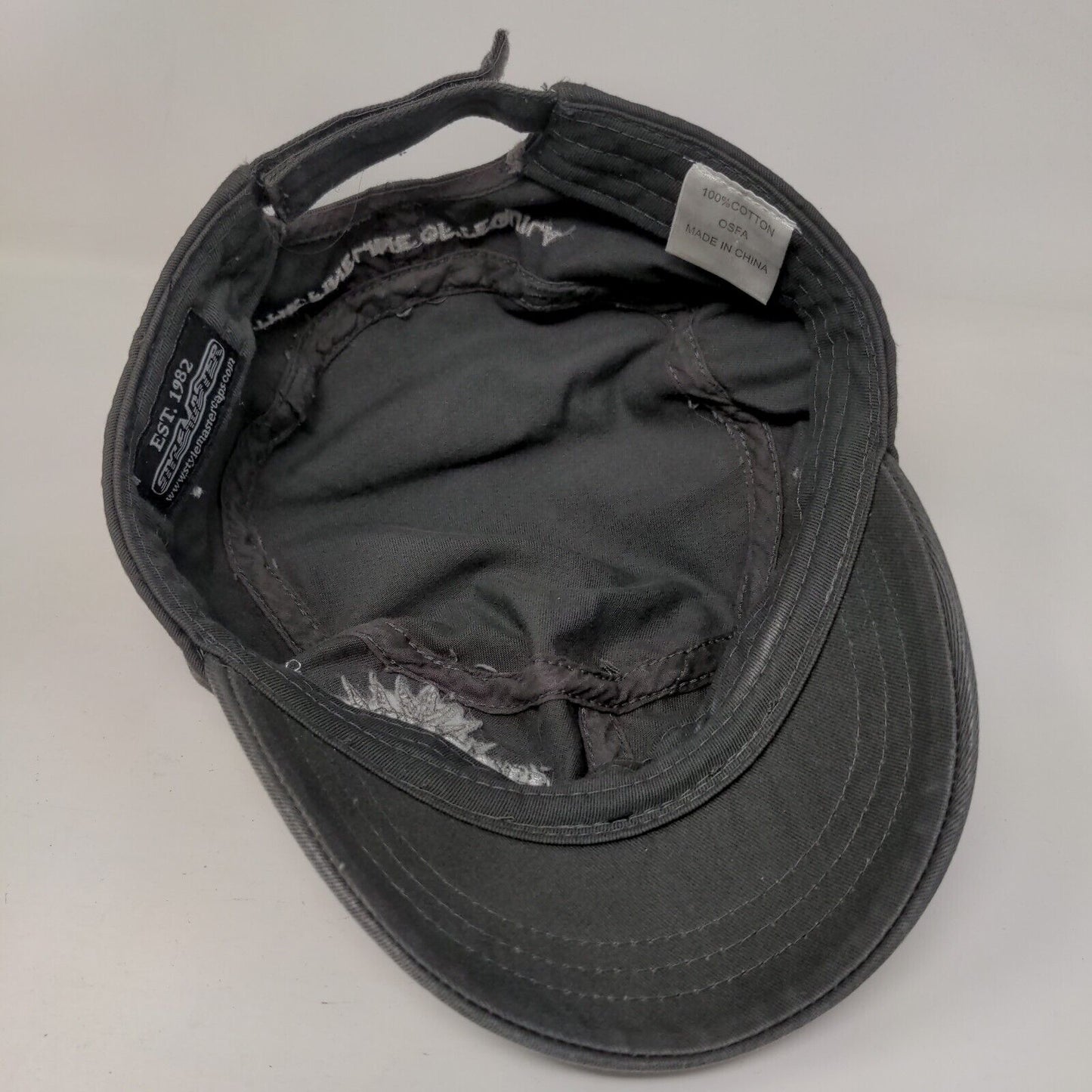 Hornitos Drink Responsibly Cadet Army Cap Gray OSFA Adjustable Style Master