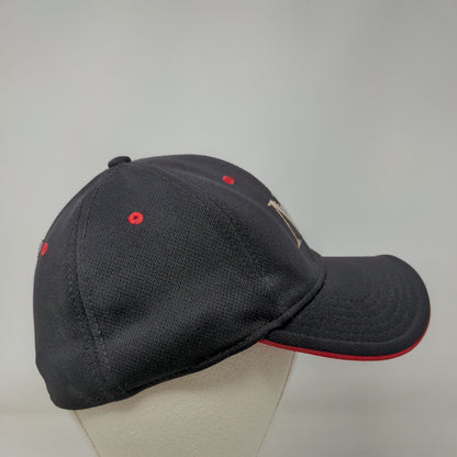 NW Fitted Hat Black Small/Medium Embroidered Solid 6 Panel Otto Flex
