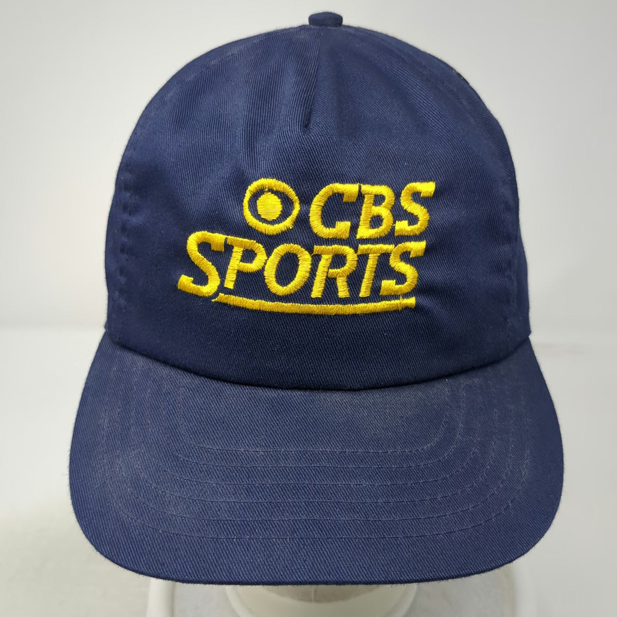 CBS Sports Trucker Blue One Size Embroidered Logo Strapback Hat Network Media