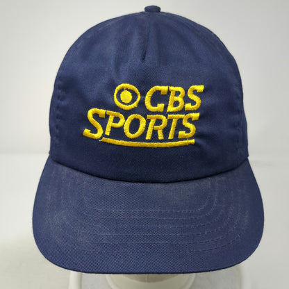 CBS Sports Trucker Blue One Size Embroidered Logo Strapback Hat Network Media