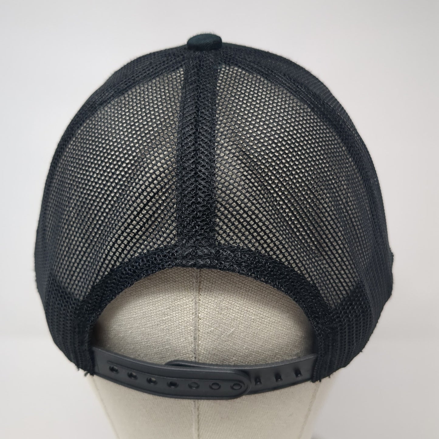 RMEF Volunteer Snapback Trucker Hat Black OS Adjustable Mesh Back Outdoor Cap