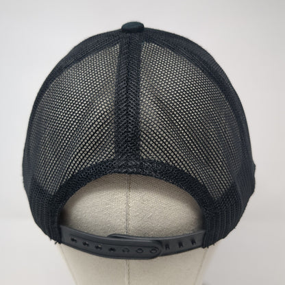 RMEF Volunteer Snapback Trucker Hat Black OS Adjustable Mesh Back Outdoor Cap