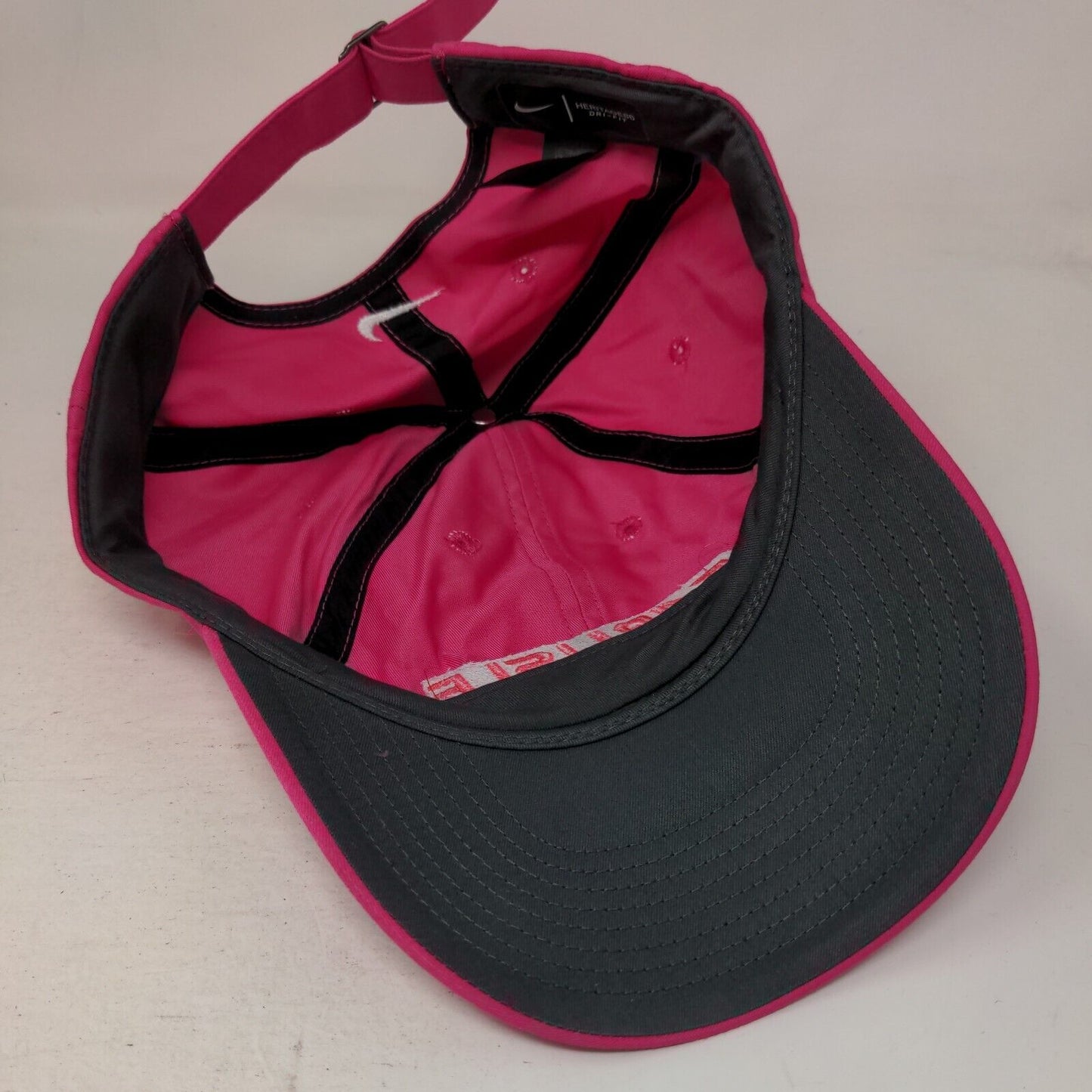 Carlisle Slideback Hat Pink OSFM Embroidered Nike Heritage86 Dri-Fit