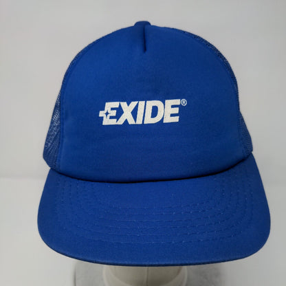 Exide Snapback Trucker Hat Blue OSFA Adjustable Mesh Back Pennant Winner