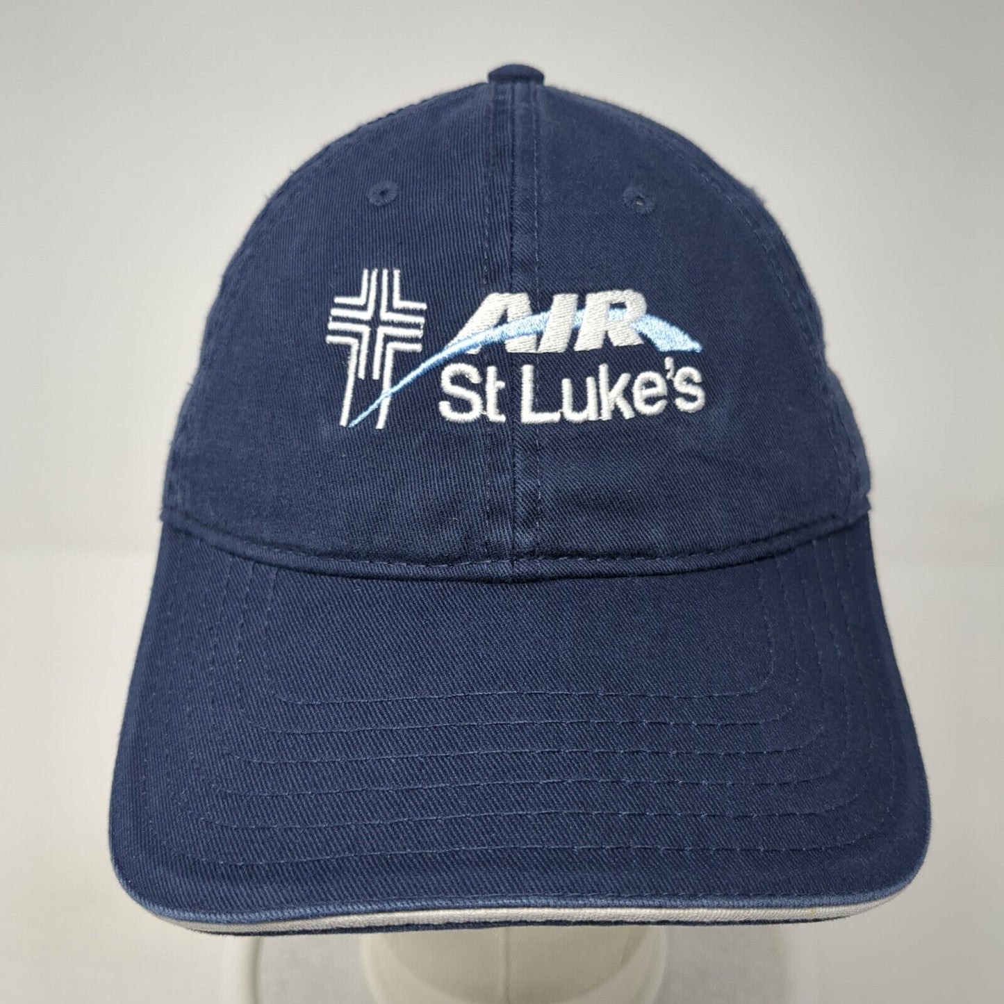 Air St. Luke's Strapback Hat Blue One Size Adjustable Embroidered Otto