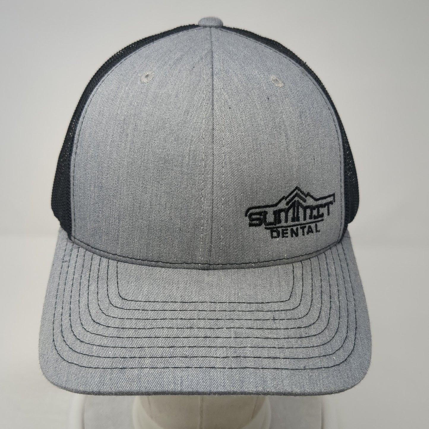 Summit Dental Snapback Mesh Back Trucker Hat Gray One Size Richardson
