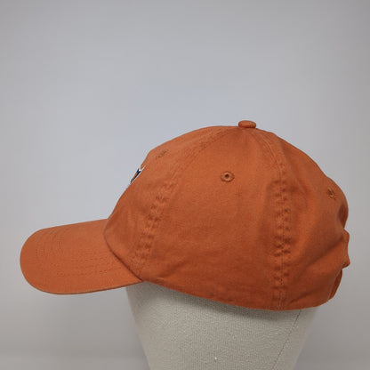 The Brick Strapback Baseball Cap Orange One Size Adjustable Embroidered Toppers