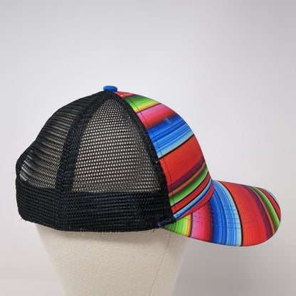 Classic TL Caps Snapback Trucker Hat Multi One Size Striped Mesh Back