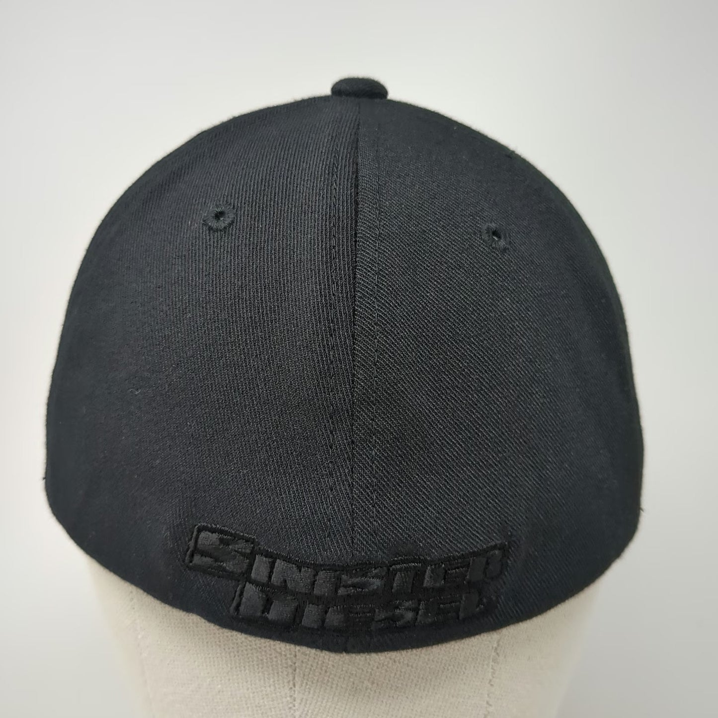 Flexfit Baseball Cap Black M Sinister Diesel Pitbull Tonal Hat Poly Spandex