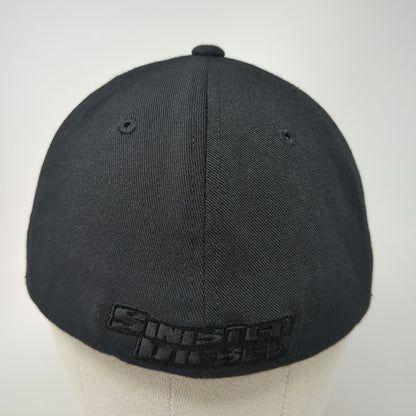 Flexfit Baseball Cap Black M Sinister Diesel Pitbull Tonal Hat Poly Spandex