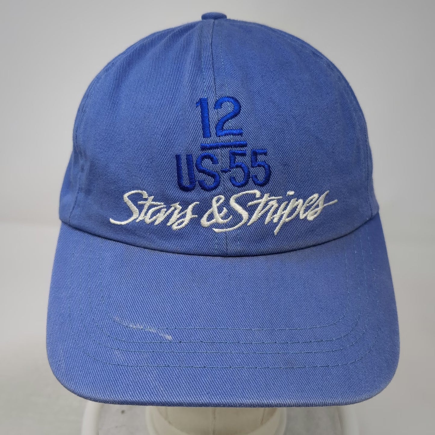 New England Cap Baseball Cap Blue One Size Strapback Hat Stars & Stripes US-55